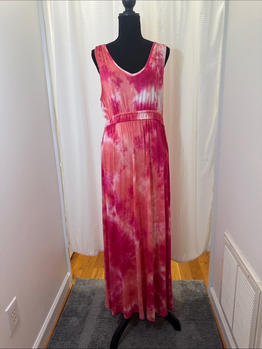 Olive & Oak Pink and Coral Tie-Dye Dress NWT